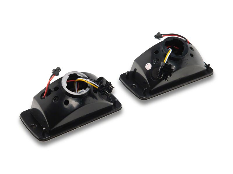 Raxiom 97-06 Jeep Wrangler TJ Axial Series LED Sequential Cornering Lights- Smoked-Light Bars & Cubes-Raxiom