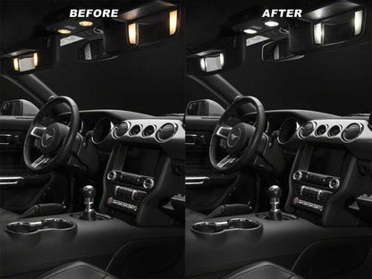 Raxiom15-23 Ford Mustang Axial Series Stage 2 Interior LED Lighting Kit- Cool White-Interior Lighting-Raxiom