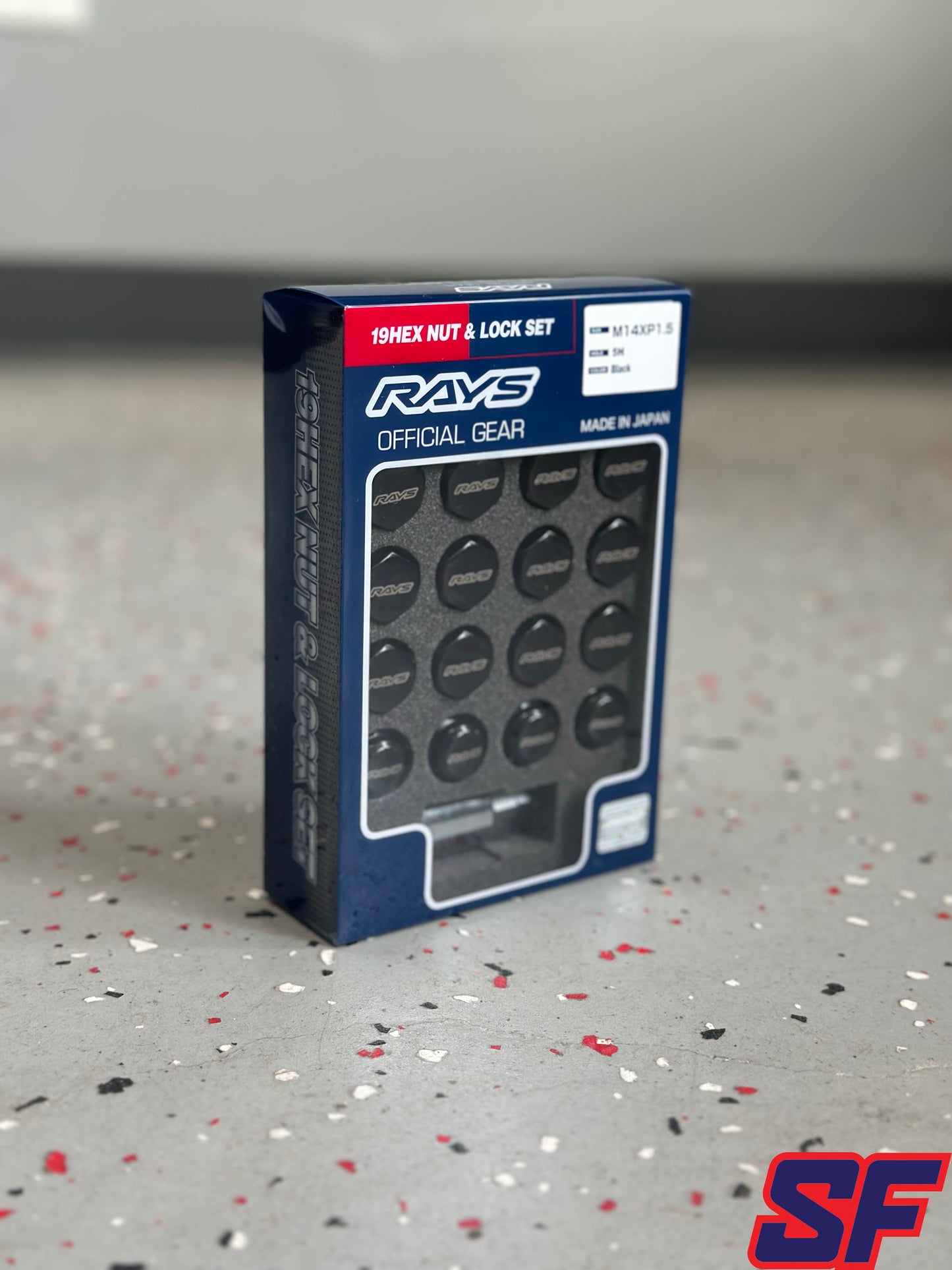 Rays 19 Hex Lug Nut & Lock Set - Black M14x1.50