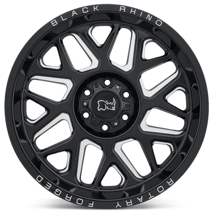 Black Rhino REAPER Gloss Black & Milled 20x9.5 -18 8x170mm 125.1mm
