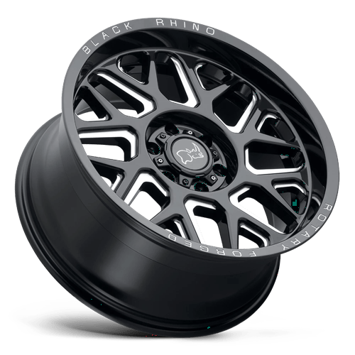 Black Rhino REAPER Gloss Black & Milled 20x11.5 -44 5x127mm 71.5mm