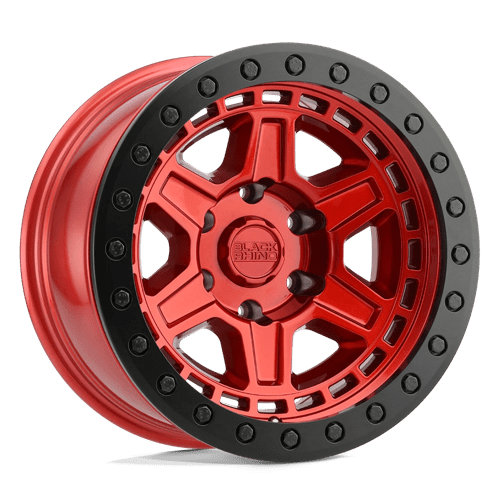 Black Rhino RENO Candy Red W/ Black Ring & Bolt 20x9.5 +12 6x139.7mm 112.1mm