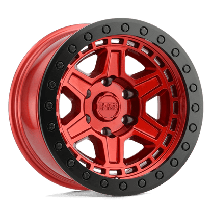 Black Rhino RENO Candy Red W/ Black Ring & Bolt 18x9.5 -12 6x139.7mm 112.1mm