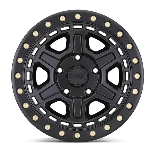 Black Rhino RENO Matte Black W/ Brass Bolts 17x9 -18 5x127mm 71.5mm