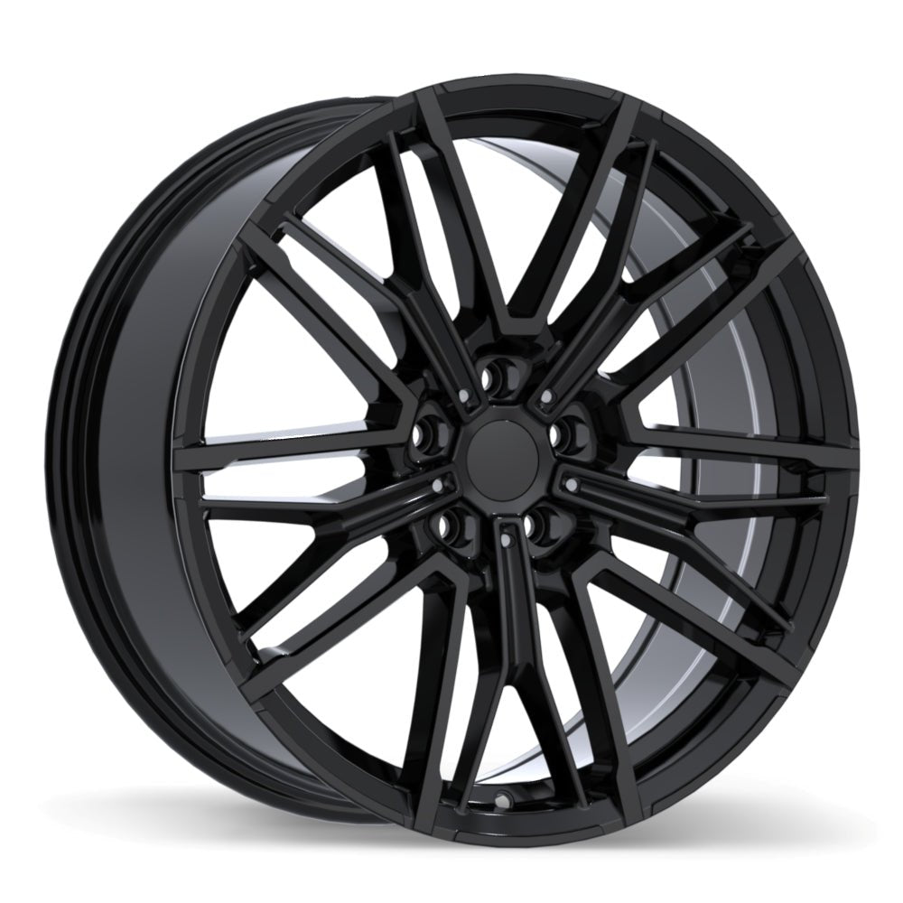 Replika R283 Gloss Black 19x8.5 +30 5x112mm 66.6mm-Wheels-Replika