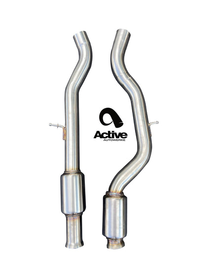 F8X BMW M3 & M4 Mid Pipe includes Active F-brace
