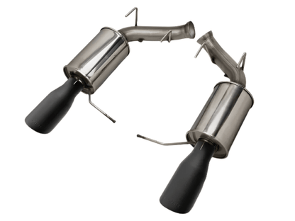 Roush 11-14 Mustang V6 Black Tip Axle Back Exhaust-Axle Back-Roush