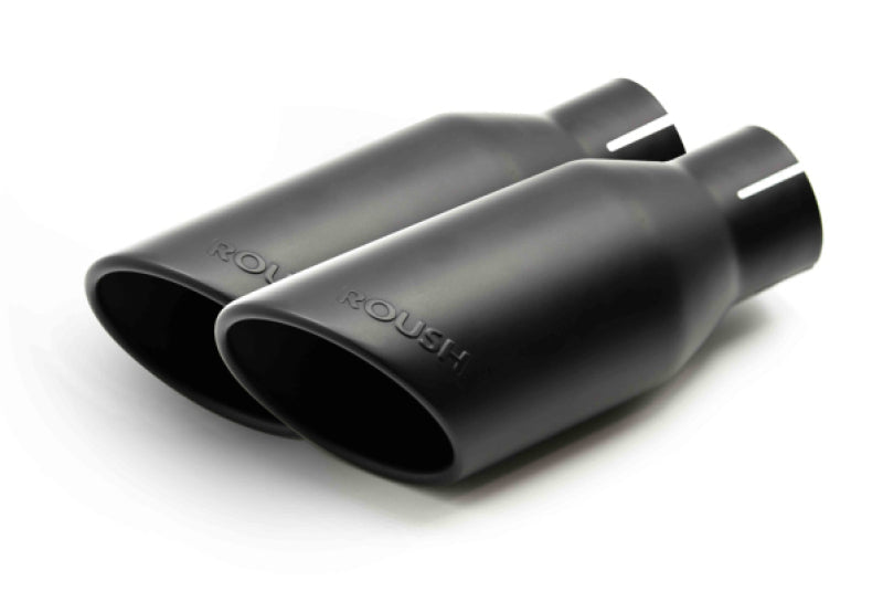 Roush 15-24 Ford F-150 5.0L 4in Black Exhaust Dual Tips - Pair-Tips-Roush