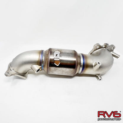 RV6 GESi G - Sport Catted Downpipe for 22+ Civic 1.5T / 22+ Civic SI Downpipes
