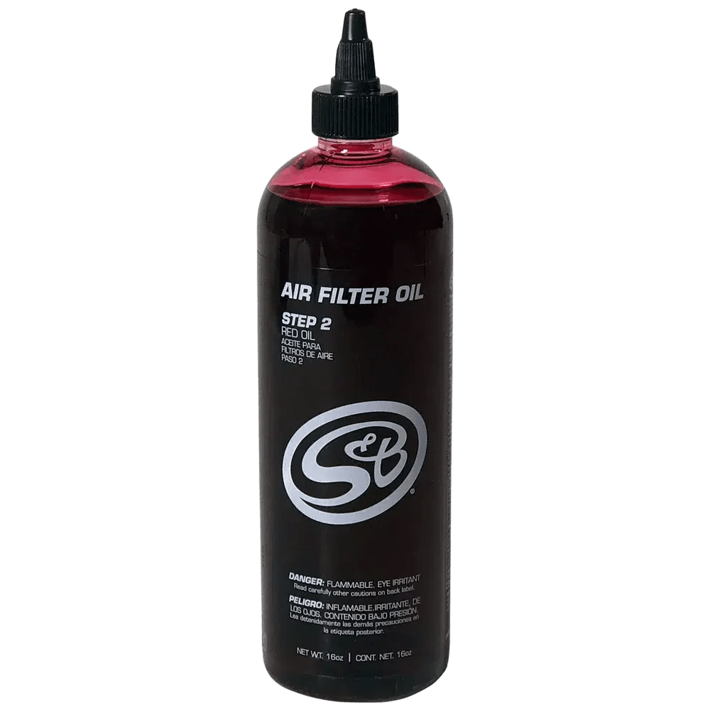 S&B 16 oz. Air Filter Oil - Red (88 - 0010) - Intake Oil Kit - S&B Filters