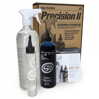 S&B Precision II: Cleaning & Oil Kit 6 Pack (Blue Oil) (88 - 0014) - Intake Oil Kit - S&B Filters