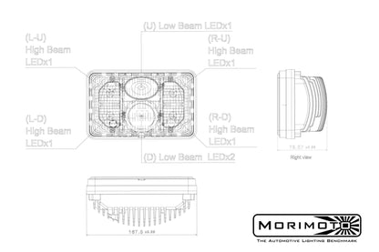 Sealed Beam: Morimoto Sealed4 (4x6) - Headlights (Sealed Beam) - Morimoto