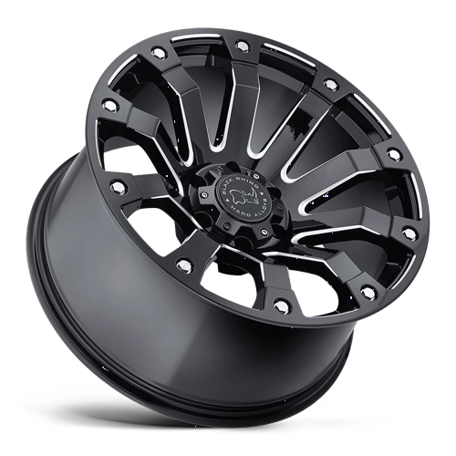 Black Rhino SELKIRK Gloss Black Milled 20x10 -12 5x139.7mm 78.1mm