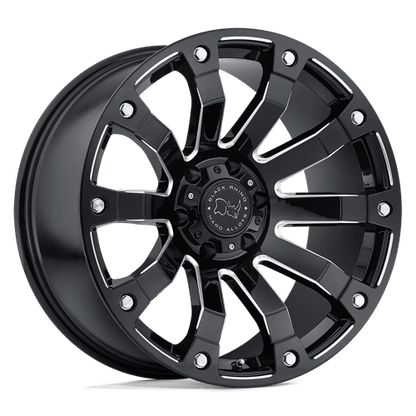Black Rhino SELKIRK Gloss Black Milled 20x10 -12 5x139.7mm 78.1mm