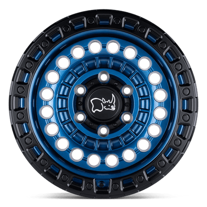 Black Rhino SENTINEL Cobalt Blue W/ Black Ring 17x8.5 -10 6x139.7mm 112.1mm