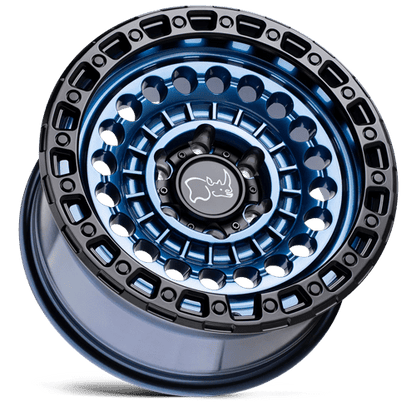Black Rhino SENTINEL Cobalt Blue W/ Black Ring 17x8.5 0 6x114.3mm 76.1mm