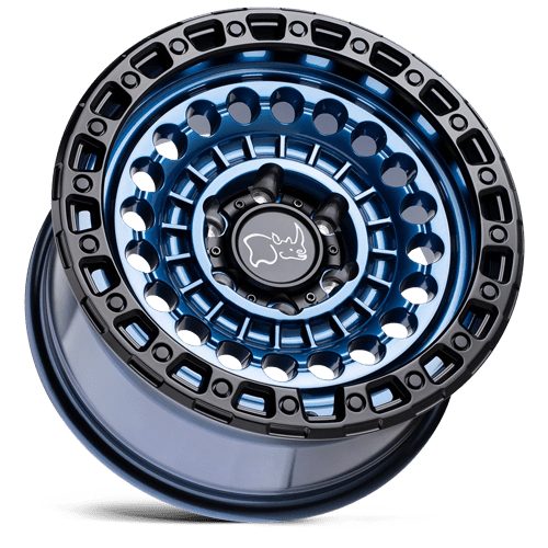 Black Rhino SENTINEL Cobalt Blue W/ Black Ring 17x8.5 -18 8x170mm 125.1mm
