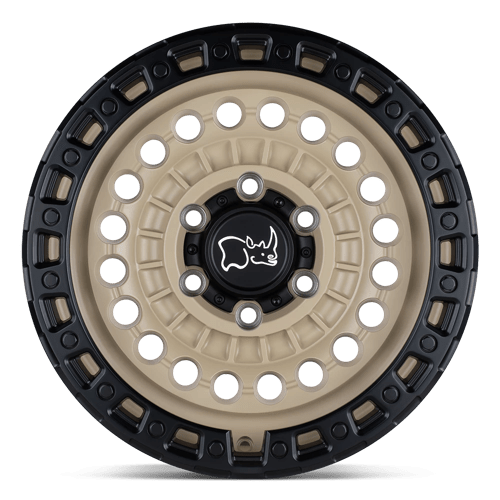 Black Rhino SENTINEL Desert Sand W/ Black Ring 17x8.5 -18 5x127mm 71.5mm