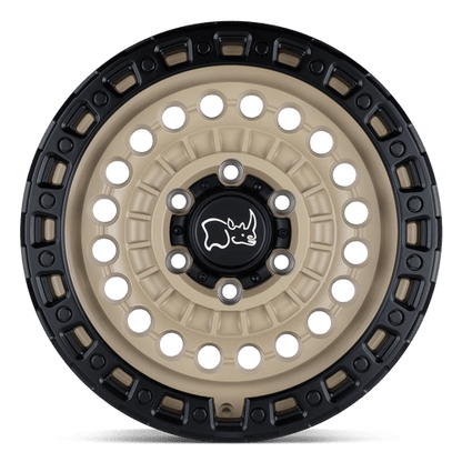 Black Rhino SENTINEL Desert Sand W/ Black Ring 17x8.5 -18 5x127mm 71.5mm