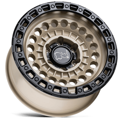 Black Rhino SENTINEL Desert Sand W/ Black Ring 17x8.5 -18 5x127mm 71.5mm