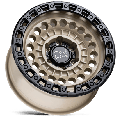 Black Rhino SENTINEL Desert Sand W/ Black Ring 20x9.5 -18 8x170mm 125.1mm