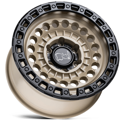 Black Rhino SENTINEL Desert Sand W/ Black Ring 20x9.5 +12 6x139.7mm 112.1mm