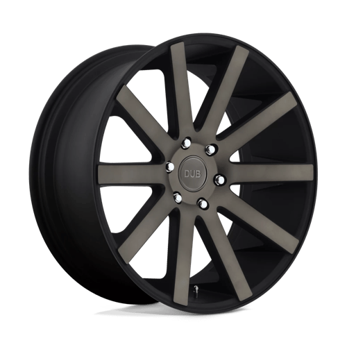 DUB S121 SHOT CALLA Matte Black Double Dark Tint 22x10.5 +35 5x127mm 71.5mm