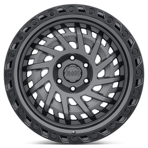 Black Rhino SHREDDER Matte Gunmetal W/ Black Ring 17x9 0 6x139.7mm 112.1mm