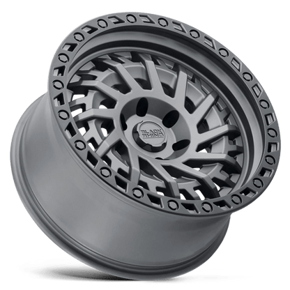 Black Rhino SHREDDER Matte Gunmetal W/ Black Ring 17x9 -18 5x127mm 71.5mm