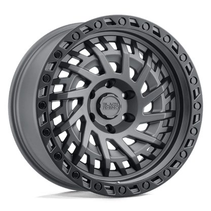Black Rhino SHREDDER Matte Gunmetal W/ Black Ring 17x9 0 6x139.7mm 112.1mm