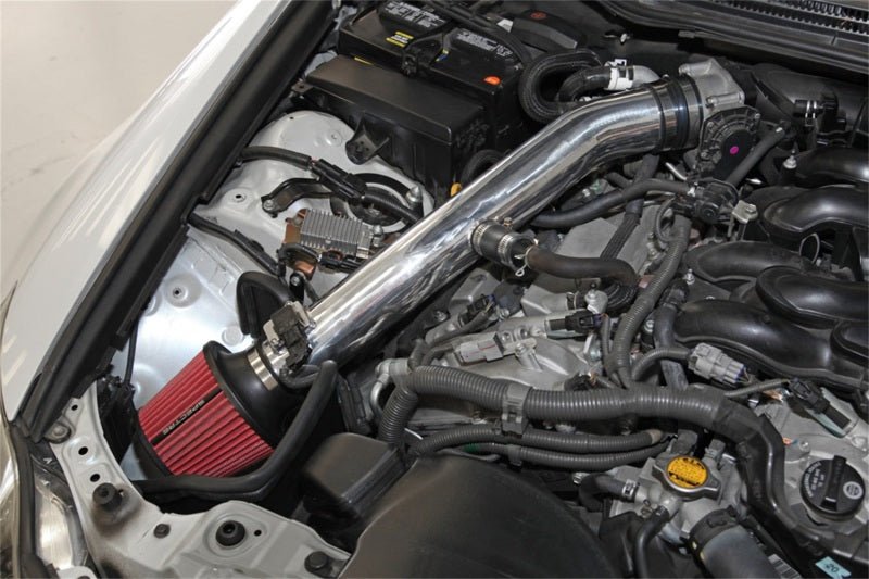 Spectre 06-12 Lexus IS250/IS350 V6-2.5/3.5L F/I Air Intake Kit - Polished w/Red Filter-Cold Air Intakes-Spectre