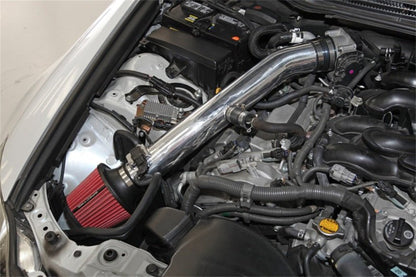 Spectre 06-12 Lexus IS250/IS350 V6-2.5/3.5L F/I Air Intake Kit - Polished w/Red Filter-Cold Air Intakes-Spectre