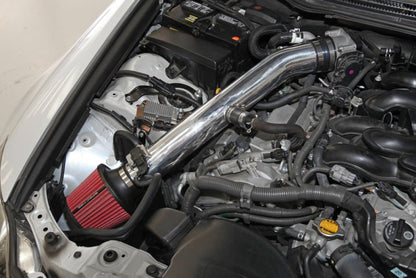 Spectre 06-12 Lexus IS250/IS350 V6-2.5/3.5L F/I Air Intake Kit - Polished w/Red Filter-Cold Air Intakes-Spectre