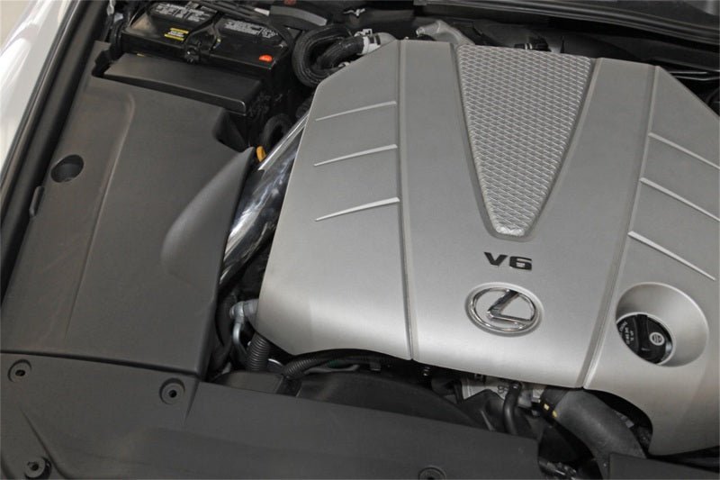 Spectre 06-12 Lexus IS250/IS350 V6-2.5/3.5L F/I Air Intake Kit - Polished w/Red Filter-Cold Air Intakes-Spectre