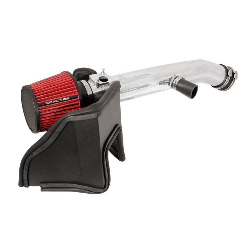 Spectre 06-12 Lexus IS250/IS350 V6-2.5/3.5L F/I Air Intake Kit - Polished w/Red Filter-Cold Air Intakes-Spectre