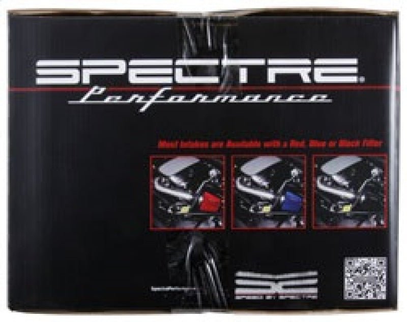 Spectre 09-17 Nissan Maxima V6-3.5L F/I Air Intake Kit - Polished w/Red Filter-Cold Air Intakes-Spectre