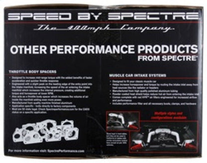 Spectre 09-17 Nissan Maxima V6-3.5L F/I Air Intake Kit - Polished w/Red Filter-Cold Air Intakes-Spectre