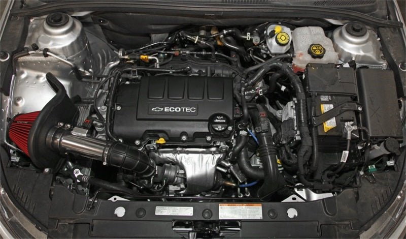 Spectre 11-15 Chevy Cruze 1.4L Air Intake Kit - Polished w/Red Filter-Cold Air Intakes-Spectre