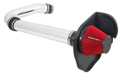 Spectre 11-17 Challenger/Charger 3.6L Air Intake Kit - Polished w/Red Filter-Cold Air Intakes-Spectre