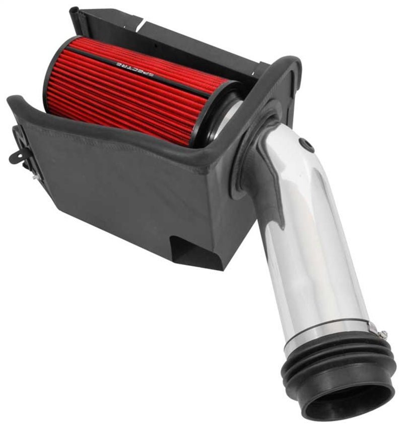 Spectre 94-97 Ford SD 7.3L DSL Air Intake Kit - Polished w/Red Filter-Cold Air Intakes-Spectre