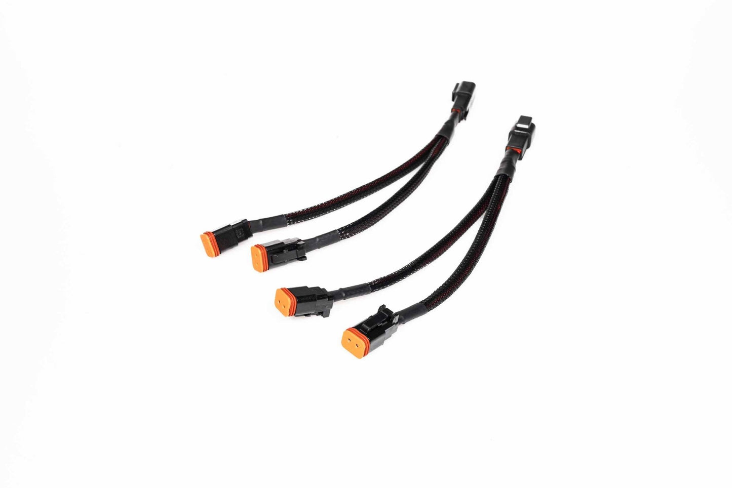 Splitters: Deutsch 2P Male to 2x Deutsch 2P Female (Pair) - Offroad Wiring - Morimoto