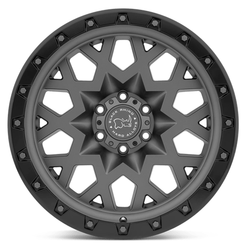 Black Rhino SPROCKET Matte Gunmetal W/ Black Ring 20x9.5 -18 5x127mm 71.5mm