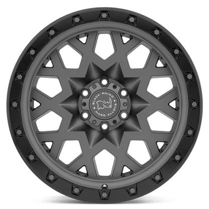 Black Rhino SPROCKET Matte Gunmetal W/ Black Ring 20x9.5 -18 5x127mm 71.5mm