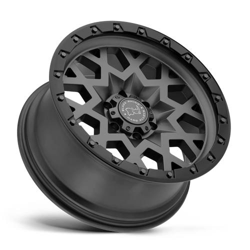 Black Rhino SPROCKET Matte Gunmetal W/ Black Ring 20x9.5 -18 5x127mm 71.5mm