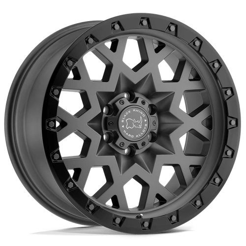 Black Rhino SPROCKET Matte Gunmetal W/ Black Ring 20x9.5 -18 5x127mm 71.5mm
