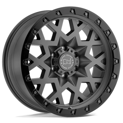 Black Rhino SPROCKET Matte Gunmetal W/ Black Ring 20x9.5 -18 5x127mm 71.5mm