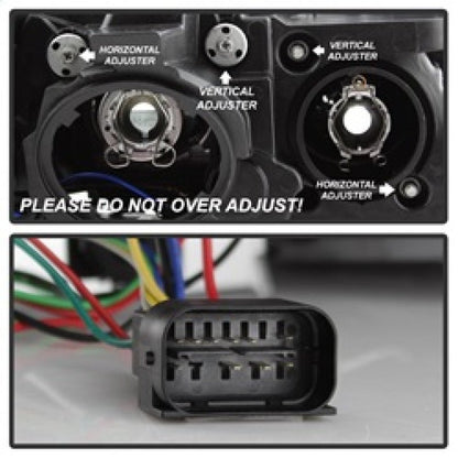 Spyder 12 - 14 BMW F30 3 Series 4DR Projector Headlights - LED DRL - Black (PRO - YD - BMWF3012 - DRL - BK) Headlights