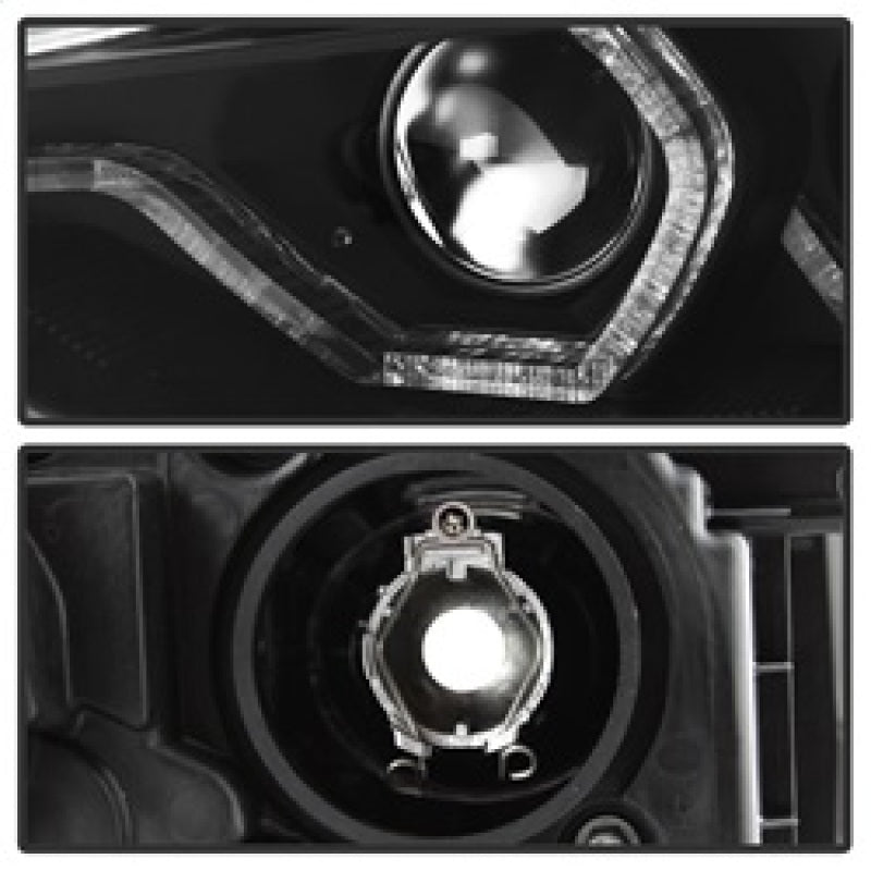 Spyder 12 - 14 BMW F30 3 Series 4DR Projector Headlights - LED DRL - Black (PRO - YD - BMWF3012 - DRL - BK) Headlights