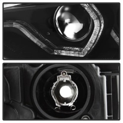 Spyder 12 - 14 BMW F30 3 Series 4DR Projector Headlights - LED DRL - Black (PRO - YD - BMWF3012 - DRL - BK) Headlights