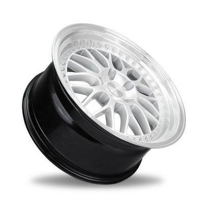 ESR Wheels SR01 Hyper Silver/machine Lip 18x9.5 +35 5x114.3mm 72.6mm